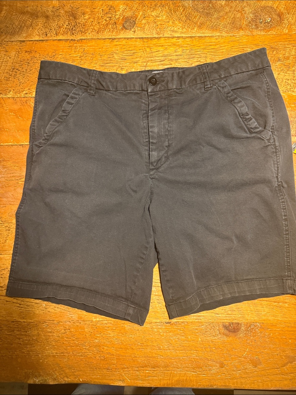 Men's Flat Front Black Shorts - Everyday Chino